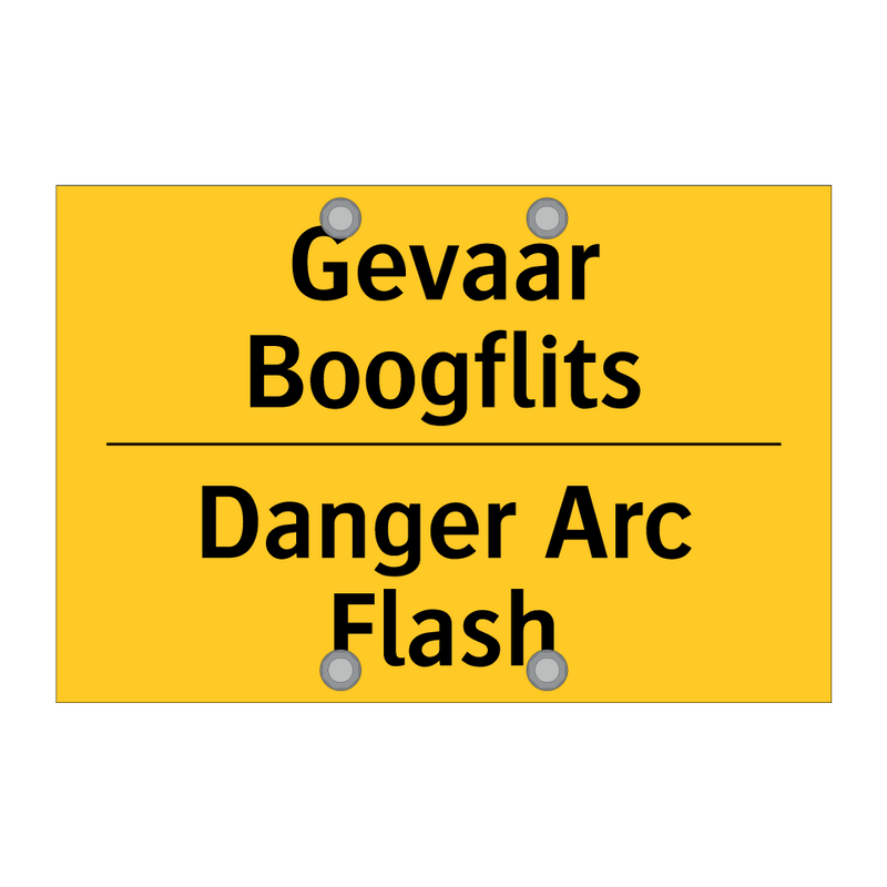 Gevaar Boogflits - Danger Arc Flash & Gevaar Boogflits - Danger Arc Flash