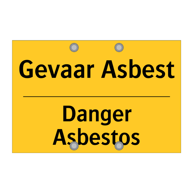 Gevaar Asbest - Danger Asbestos & Gevaar Asbest - Danger Asbestos & Gevaar Asbest - Danger Asbestos