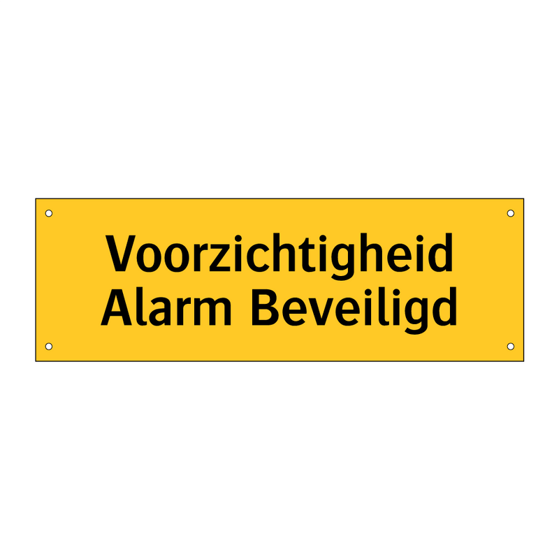 Voorzichtigheid Alarm Beveiligd & Voorzichtigheid Alarm Beveiligd & Voorzichtigheid Alarm Beveiligd