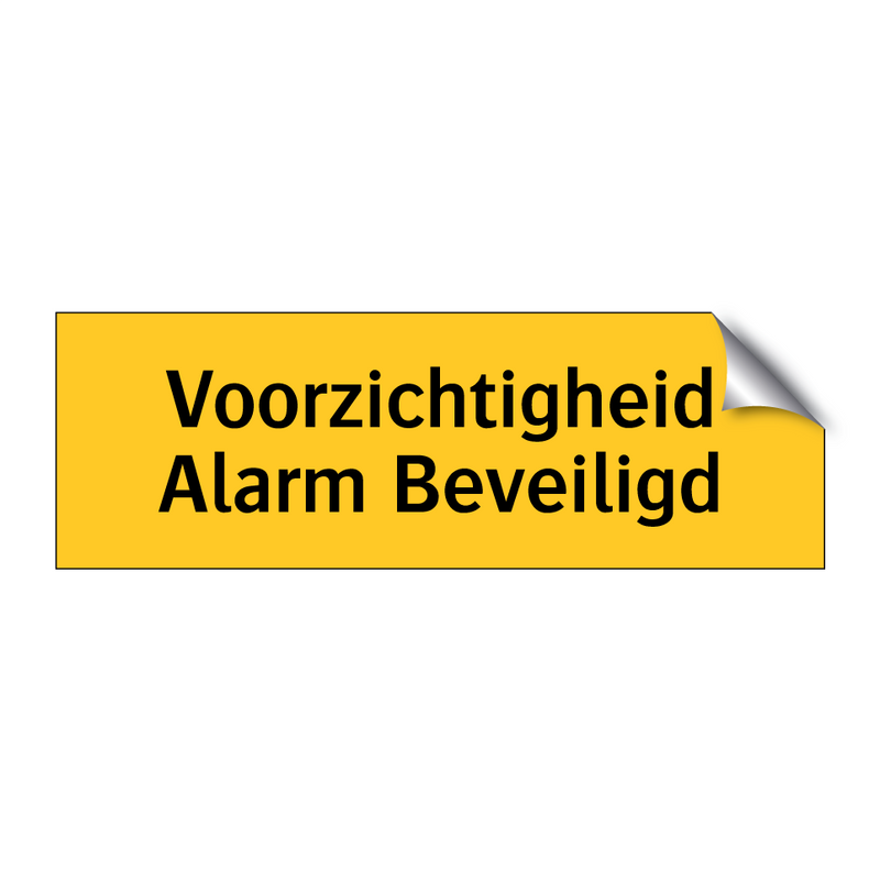 Voorzichtigheid Alarm Beveiligd & Voorzichtigheid Alarm Beveiligd & Voorzichtigheid Alarm Beveiligd