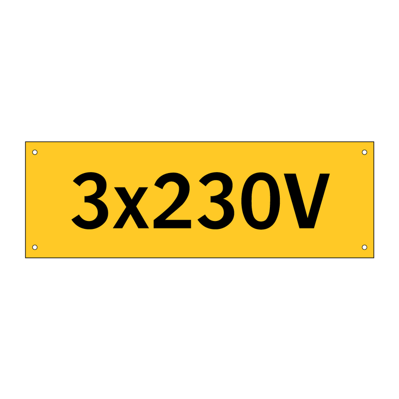 3x230V & 3x230V & 3x230V & 3x230V & 3x230V & 3x230V & 3x230V & 3x230V & 3x230V