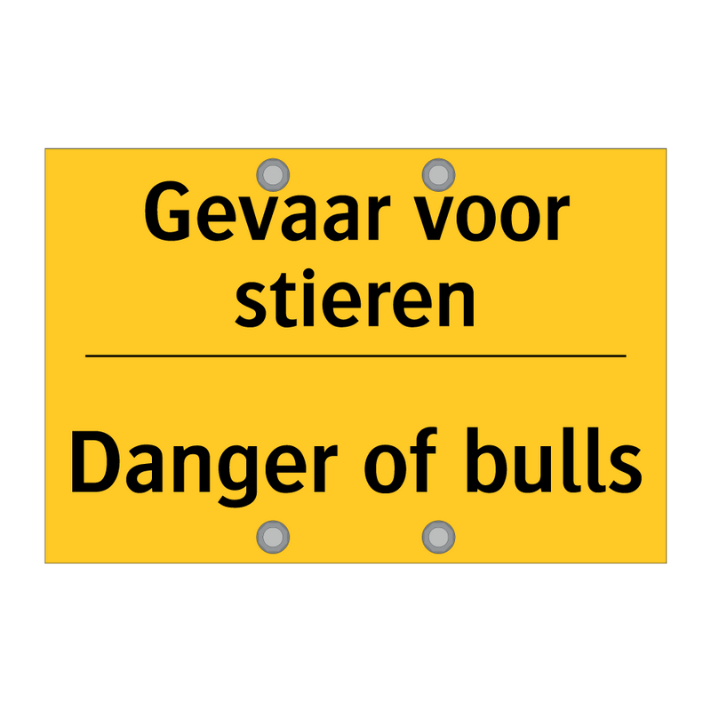 Gevaar voor stieren - Danger of bulls & Gevaar voor stieren - Danger of bulls