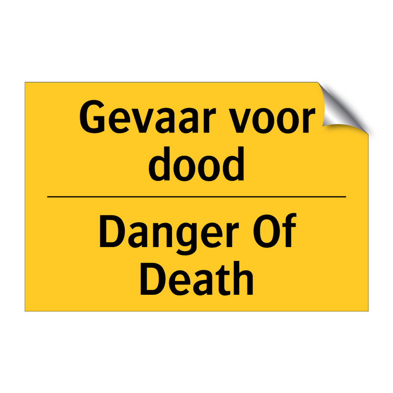 Gevaar voor dood - Danger Of Death & Gevaar voor dood - Danger Of Death