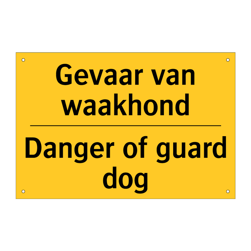 Gevaar van waakhond - Danger of guard dog & Gevaar van waakhond - Danger of guard dog