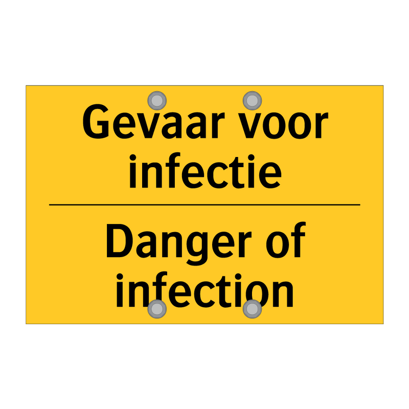 Gevaar voor infectie - Danger of infection & Gevaar voor infectie - Danger of infection