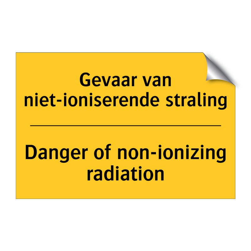 Gevaar van niet-ioniserende straling - Danger of non-ionizing radiation