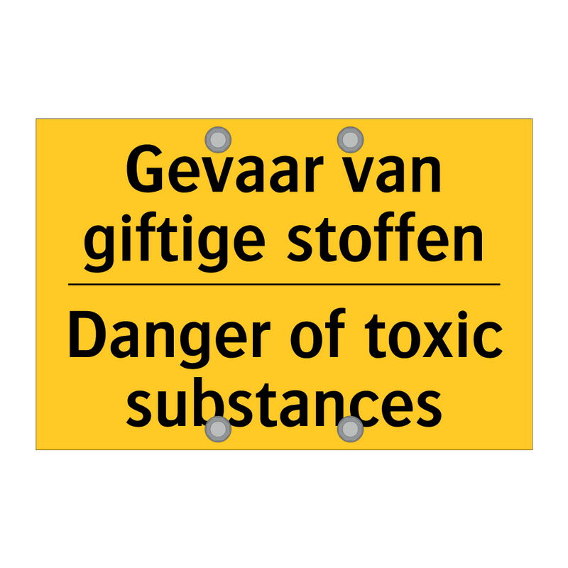 Gevaar van giftige stoffen - Danger of toxic substances