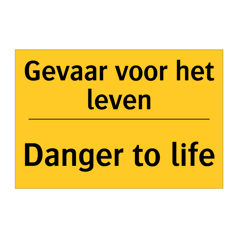 Gevaar voor het leven - Danger to life & Gevaar voor het leven - Danger to life