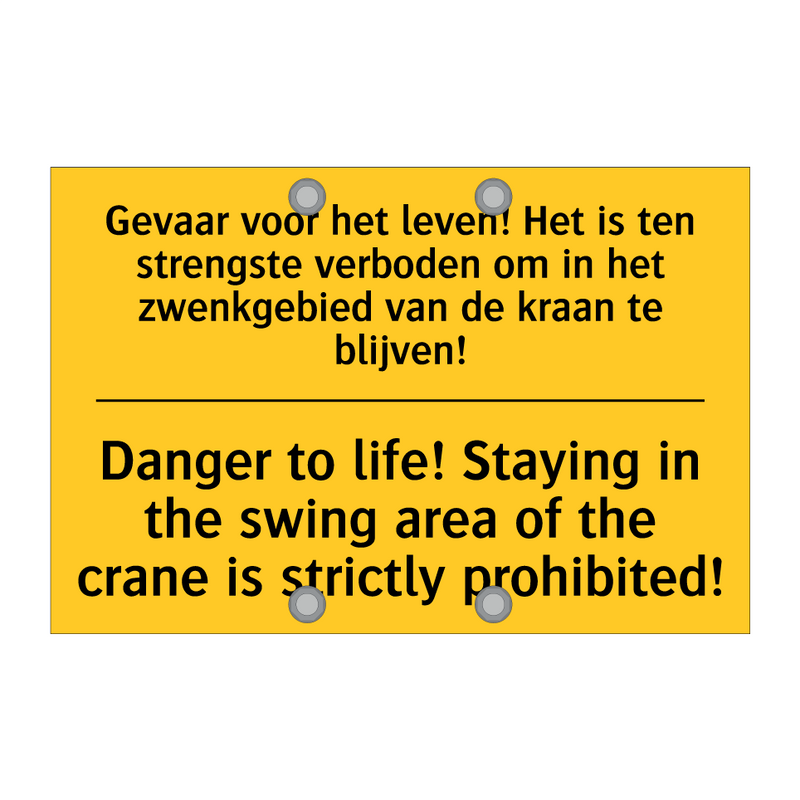 Gevaar voor het leven! Het is /.../ - Danger to life! Staying in the /.../