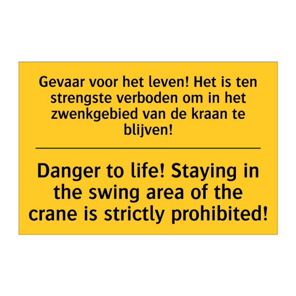 Gevaar voor het leven! Het is /.../ - Danger to life! Staying in the /.../