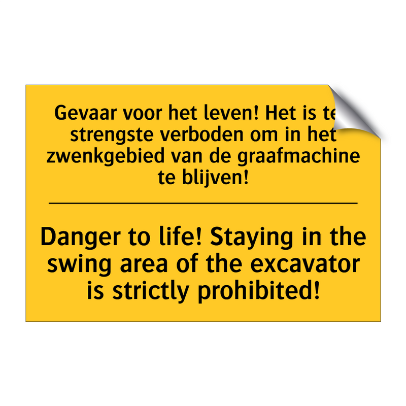 Gevaar voor het leven! Het is /.../ - Danger to life! Staying in the /.../