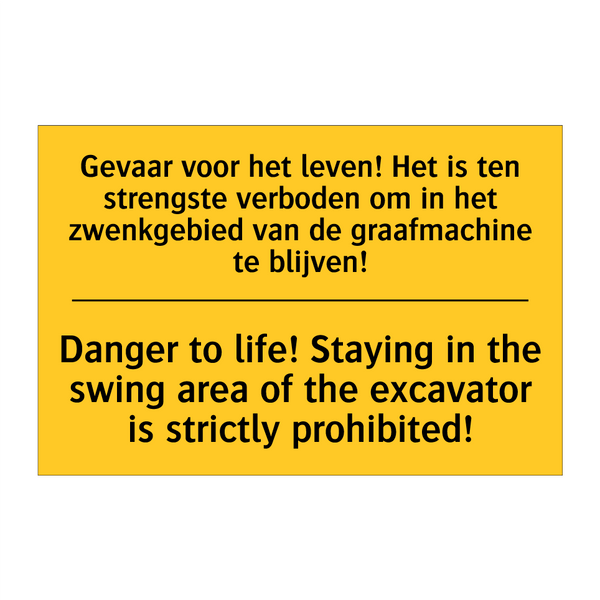 Gevaar voor het leven! Het is /.../ - Danger to life! Staying in the /.../