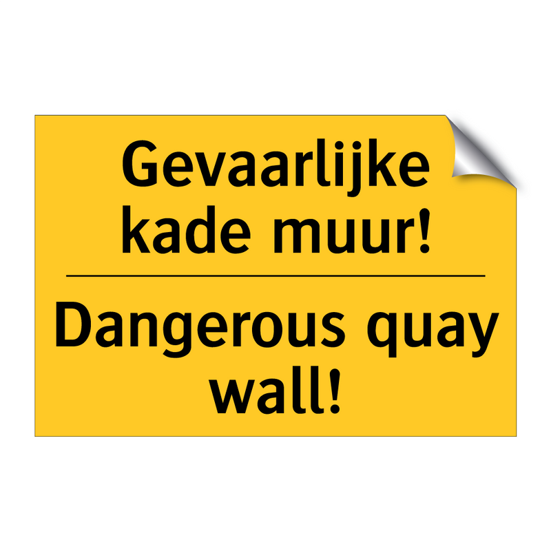 Gevaarlijke kade muur! - Dangerous quay wall! & Gevaarlijke kade muur! - Dangerous quay wall!