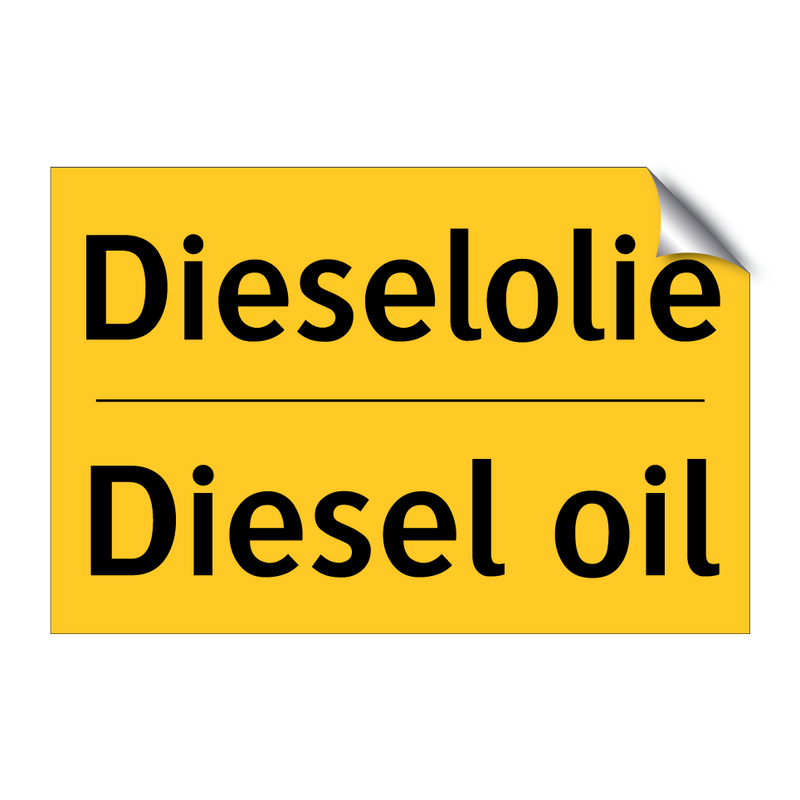 Dieselolie - Diesel oil & Dieselolie - Diesel oil & Dieselolie - Diesel oil