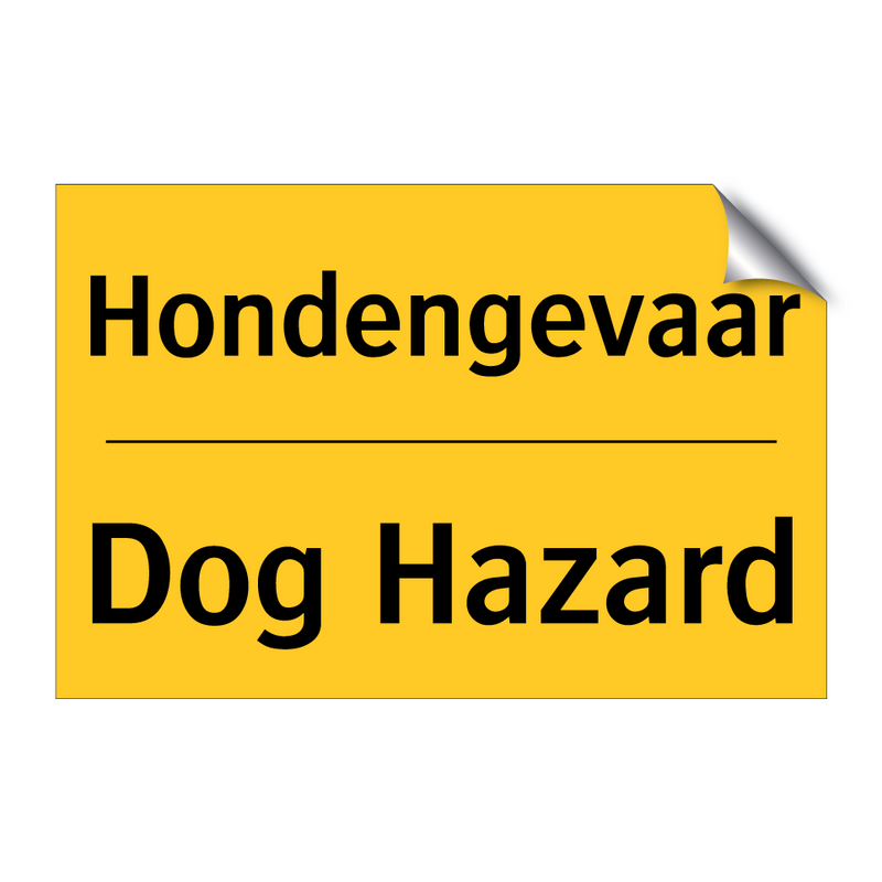 Hondengevaar - Dog Hazard & Hondengevaar - Dog Hazard & Hondengevaar - Dog Hazard