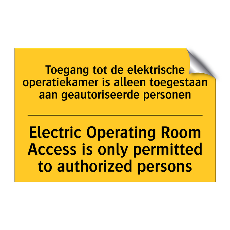 Toegang tot de elektrische operatiekamer /.../ - Electric Operating Room Access /.../