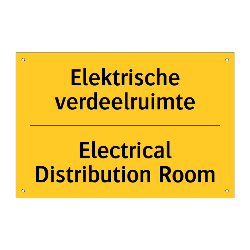 Elektrische verdeelruimte - Electrical Distribution Room