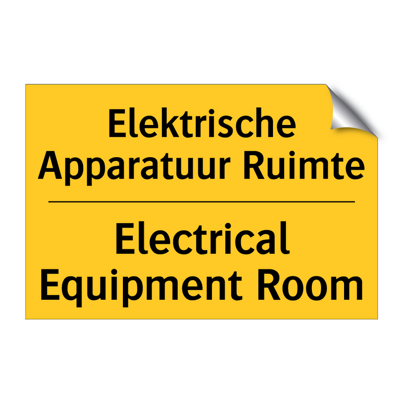 Elektrische Apparatuur Ruimte - Electrical Equipment Room