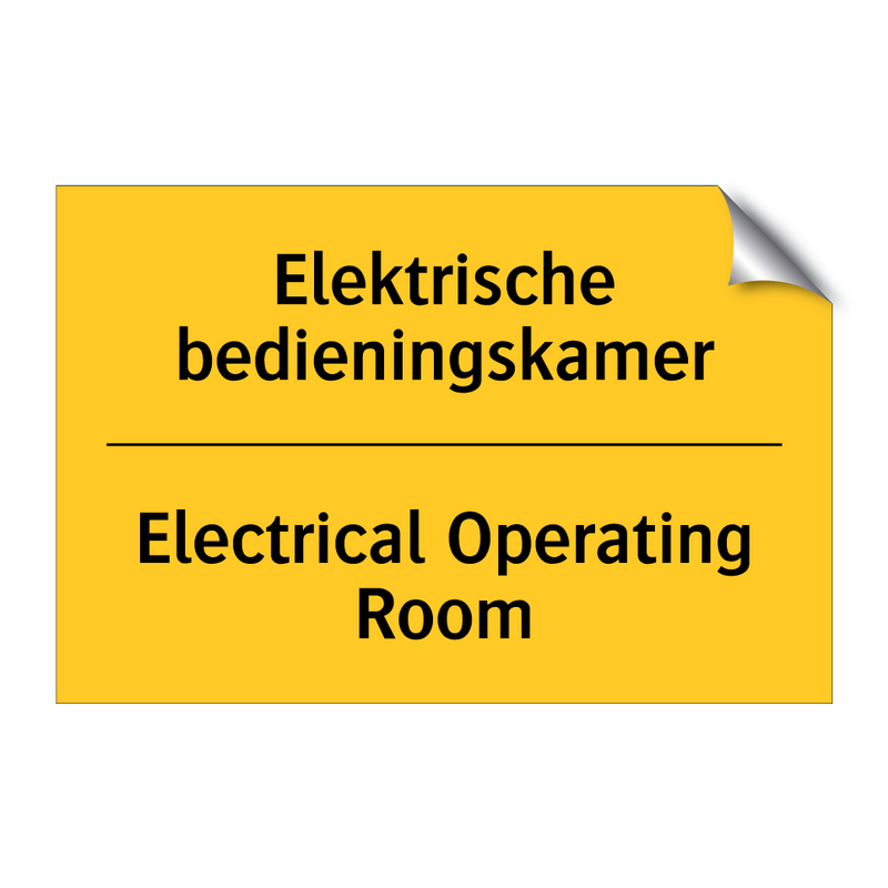 Elektrische bedieningskamer - Electrical Operating Room