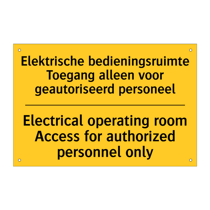 Elektrische bedieningsruimte Toegang /.../ - Electrical operating room Access /.../