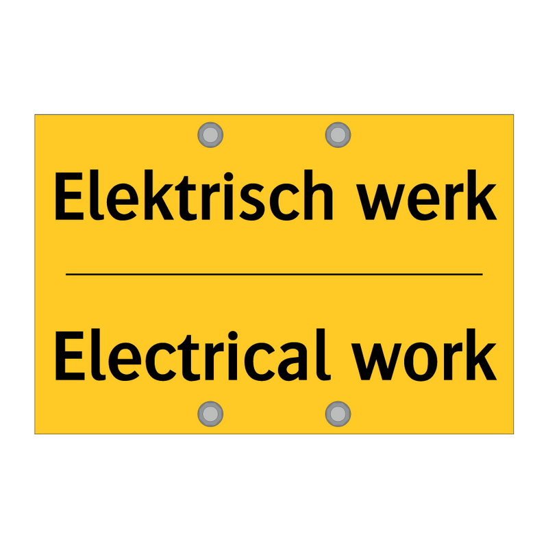 Elektrisch werk - Electrical work & Elektrisch werk - Electrical work