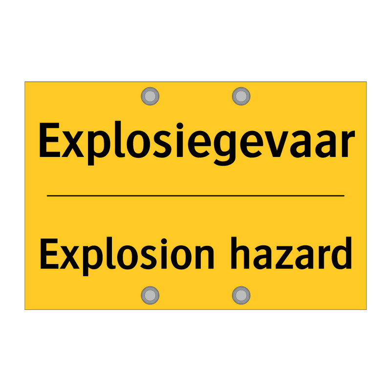 Explosiegevaar - Explosion hazard & Explosiegevaar - Explosion hazard