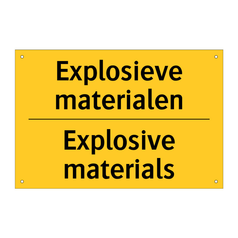 Explosieve materialen - Explosive materials & Explosieve materialen - Explosive materials