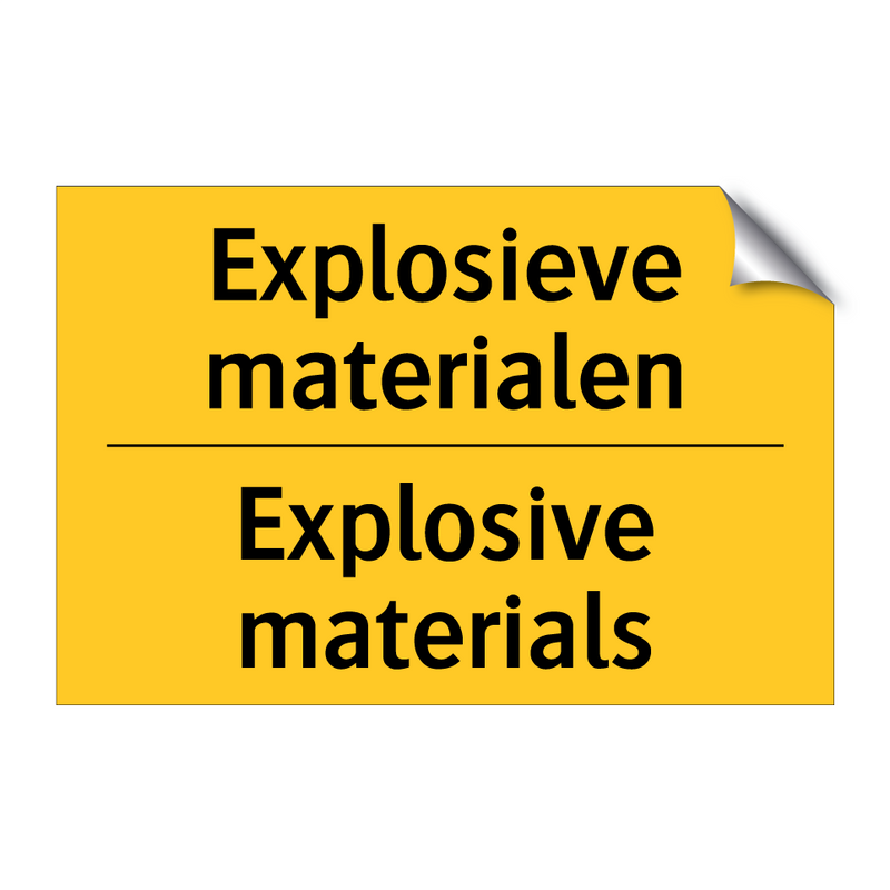 Explosieve materialen - Explosive materials & Explosieve materialen - Explosive materials