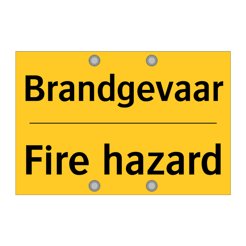 Brandgevaar - Fire hazard & Brandgevaar - Fire hazard & Brandgevaar - Fire hazard