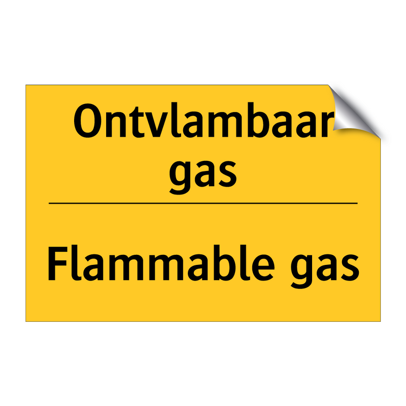 Ontvlambaar gas - Flammable gas & Ontvlambaar gas - Flammable gas & Ontvlambaar gas - Flammable gas