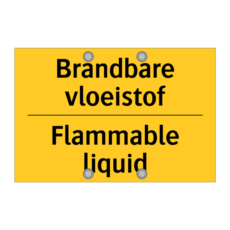 Brandbare vloeistof - Flammable liquid & Brandbare vloeistof - Flammable liquid