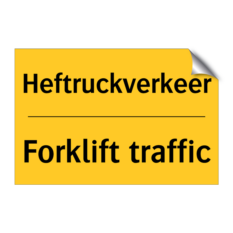 Heftruckverkeer - Forklift traffic & Heftruckverkeer - Forklift traffic