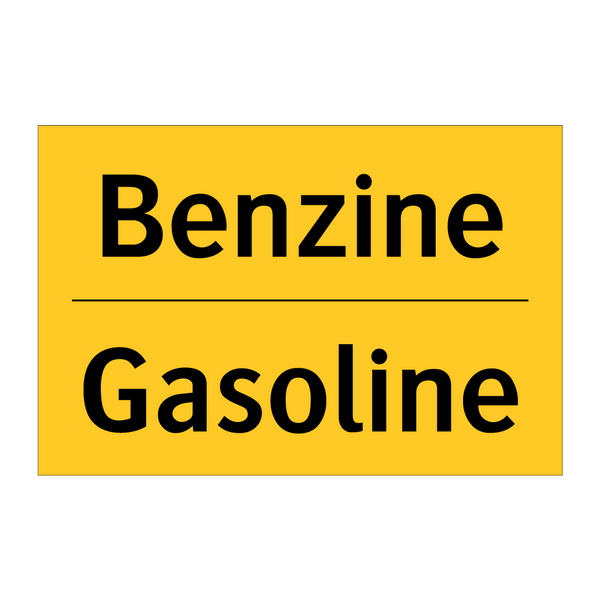 Benzine - Gasoline