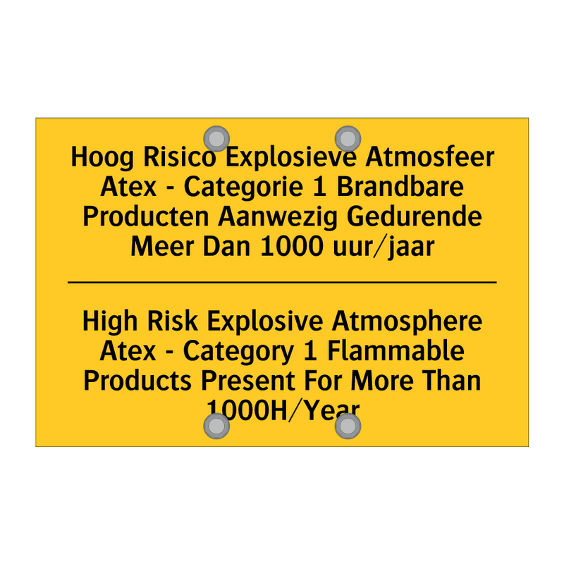 Hoog Risico Explosieve Atmosfeer /.../ - High Risk Explosive Atmosphere /.../