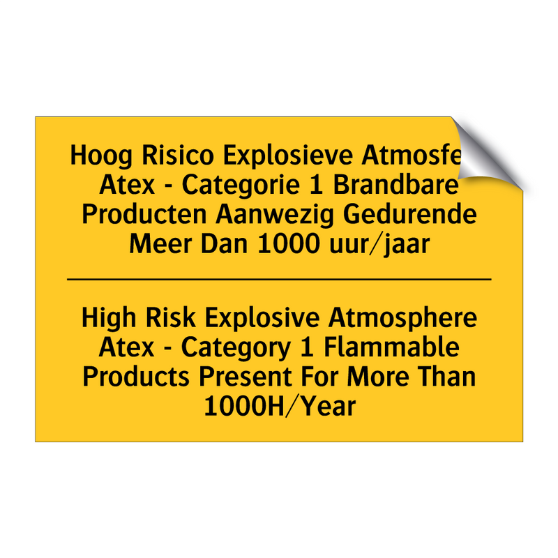 Hoog Risico Explosieve Atmosfeer /.../ - High Risk Explosive Atmosphere /.../