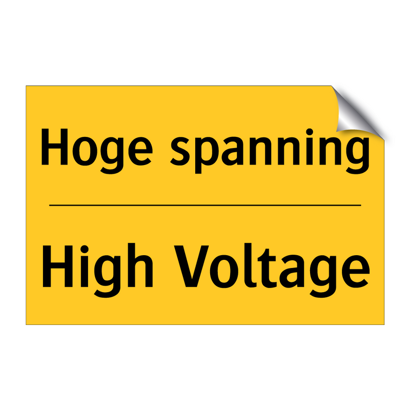 Hoge spanning - High Voltage & Hoge spanning - High Voltage & Hoge spanning - High Voltage