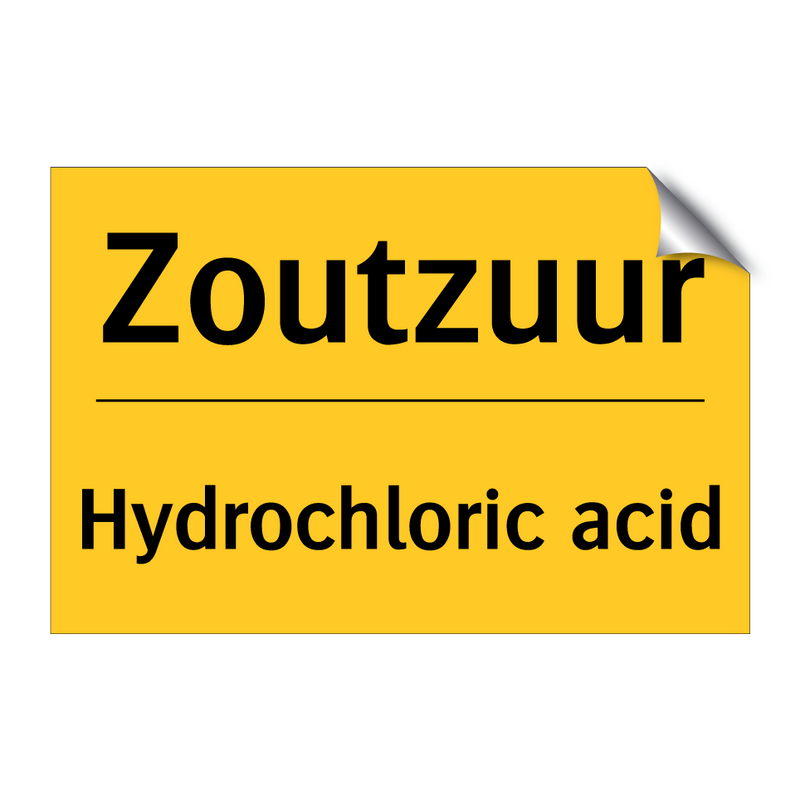 Zoutzuur - Hydrochloric acid & Zoutzuur - Hydrochloric acid & Zoutzuur - Hydrochloric acid