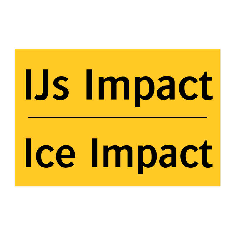 IJs Impact - Ice Impact & IJs Impact - Ice Impact & IJs Impact - Ice Impact