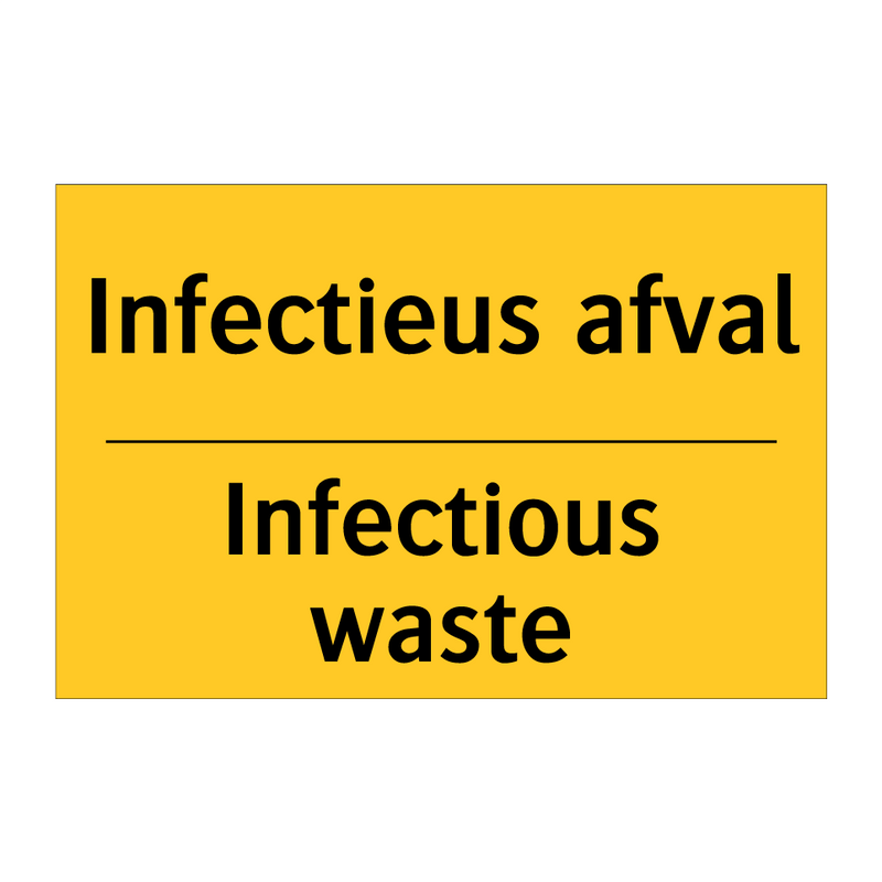 Infectieus afval - Infectious waste & Infectieus afval - Infectious waste