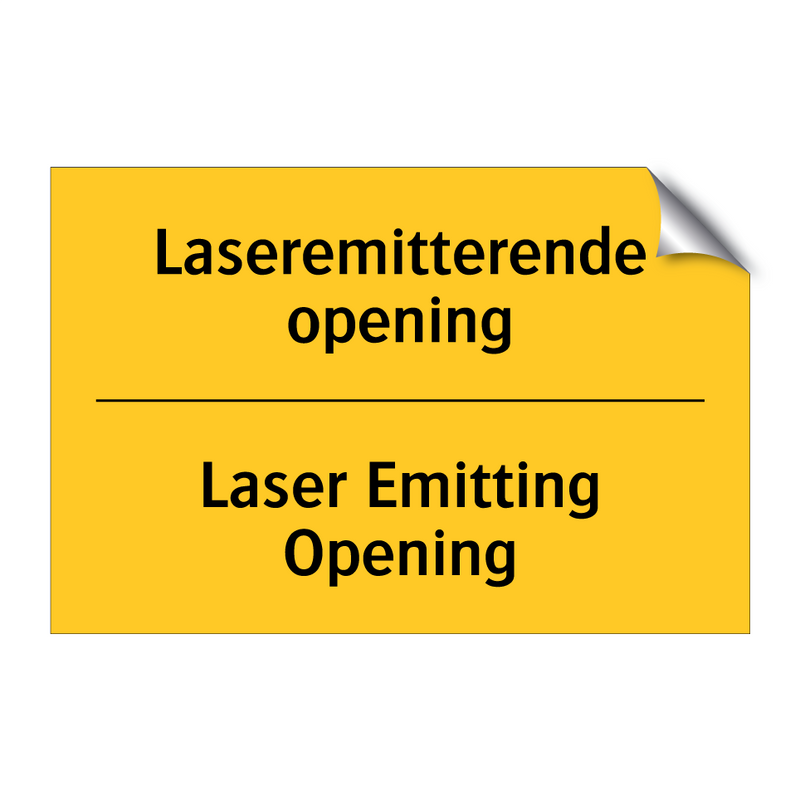 Laseremitterende opening - Laser Emitting Opening