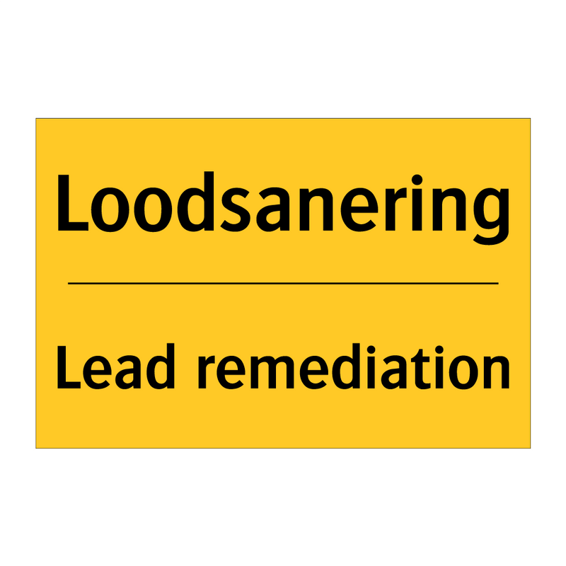 Loodsanering - Lead remediation & Loodsanering - Lead remediation & Loodsanering - Lead remediation