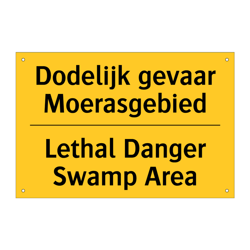 Dodelijk gevaar Moerasgebied - Lethal Danger Swamp Area