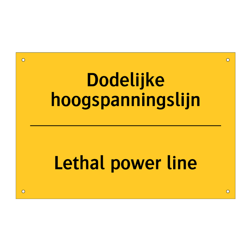 Dodelijke hoogspanningslijn - Lethal power line