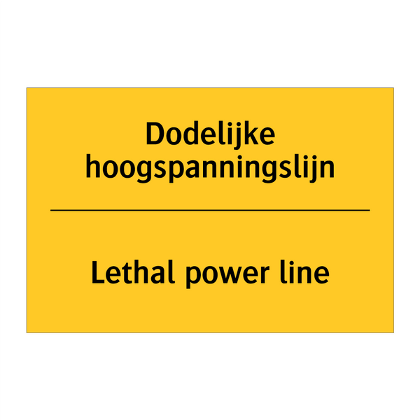 Dodelijke hoogspanningslijn - Lethal power line