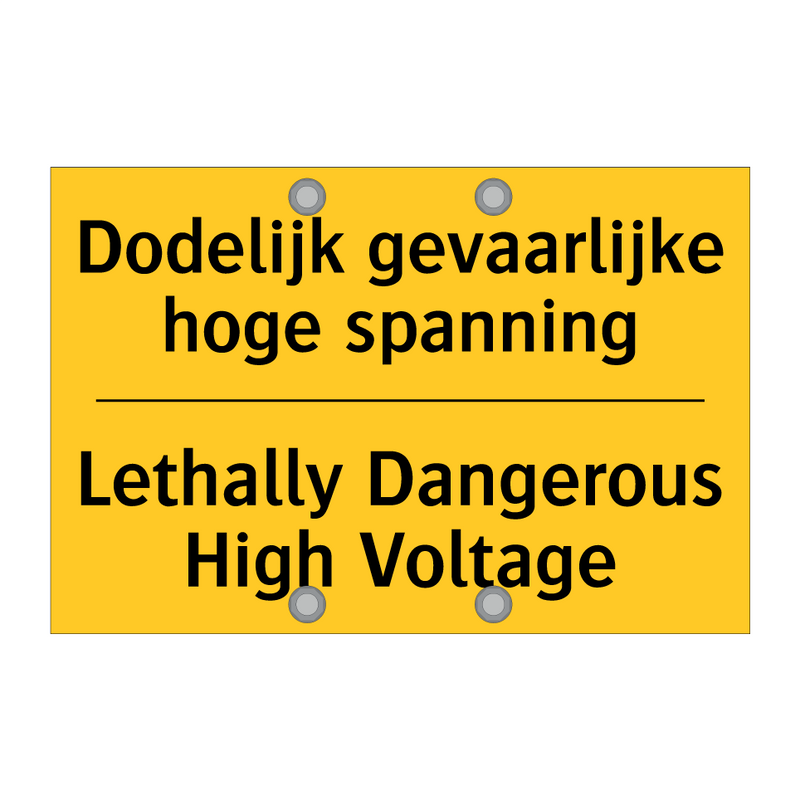 Dodelijk gevaarlijke hoge spanning - Lethally Dangerous High Voltage