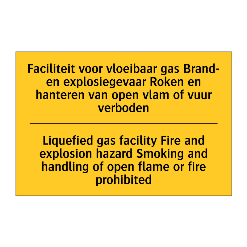 Faciliteit voor vloeibaar gas /.../ - Liquefied gas facility Fire and /.../