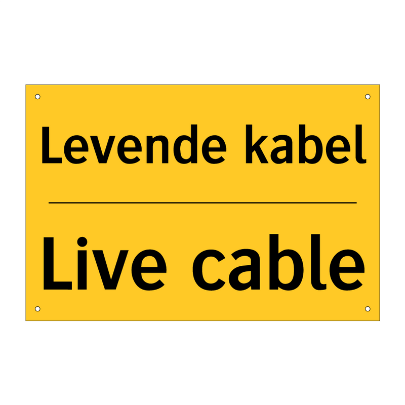 Levende kabel - Live cable & Levende kabel - Live cable & Levende kabel - Live cable