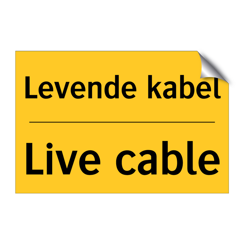 Levende kabel - Live cable & Levende kabel - Live cable & Levende kabel - Live cable