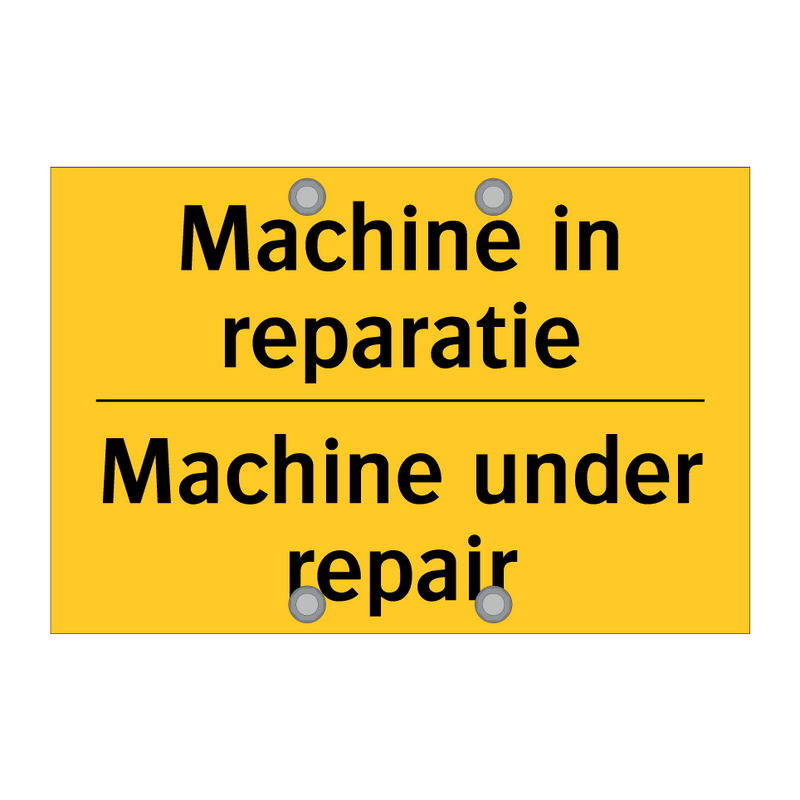 Machine in reparatie - Machine under repair & Machine in reparatie - Machine under repair