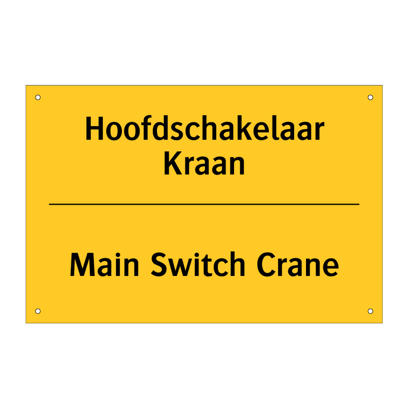 Hoofdschakelaar Kraan - Main Switch Crane & Hoofdschakelaar Kraan - Main Switch Crane